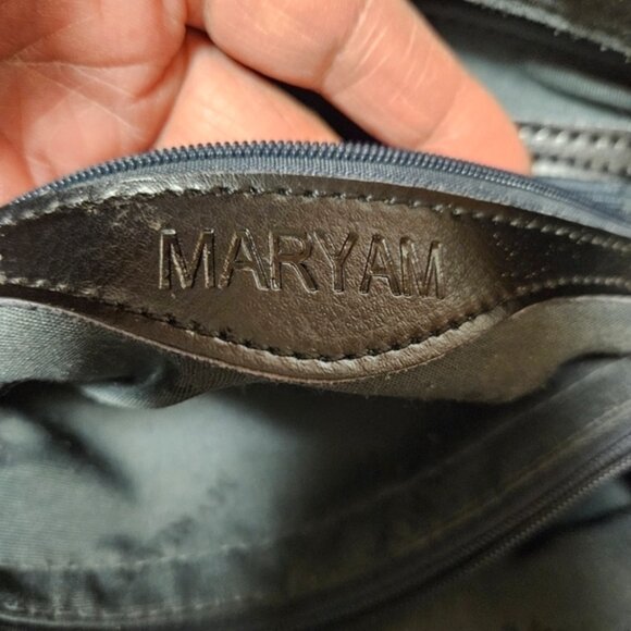 Myriam MaryAm Soft Black Leather Satchel Bag - Picture 4 of 5